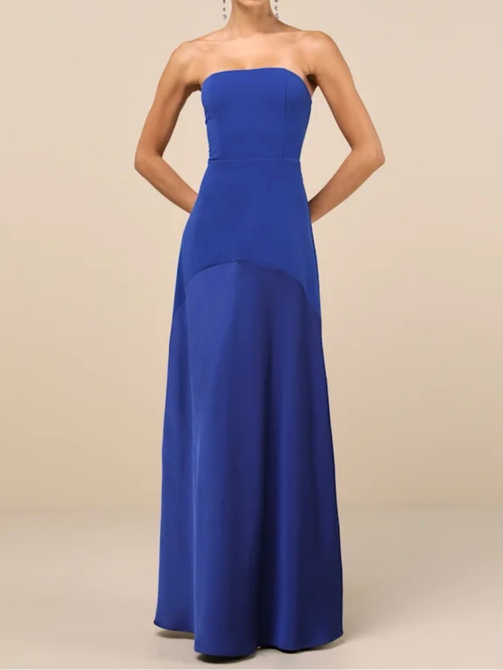 Lulus Compelling Style Strapless Maxi Dress